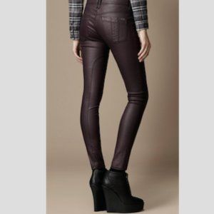 Burberry Black Coated Skinny Jeans